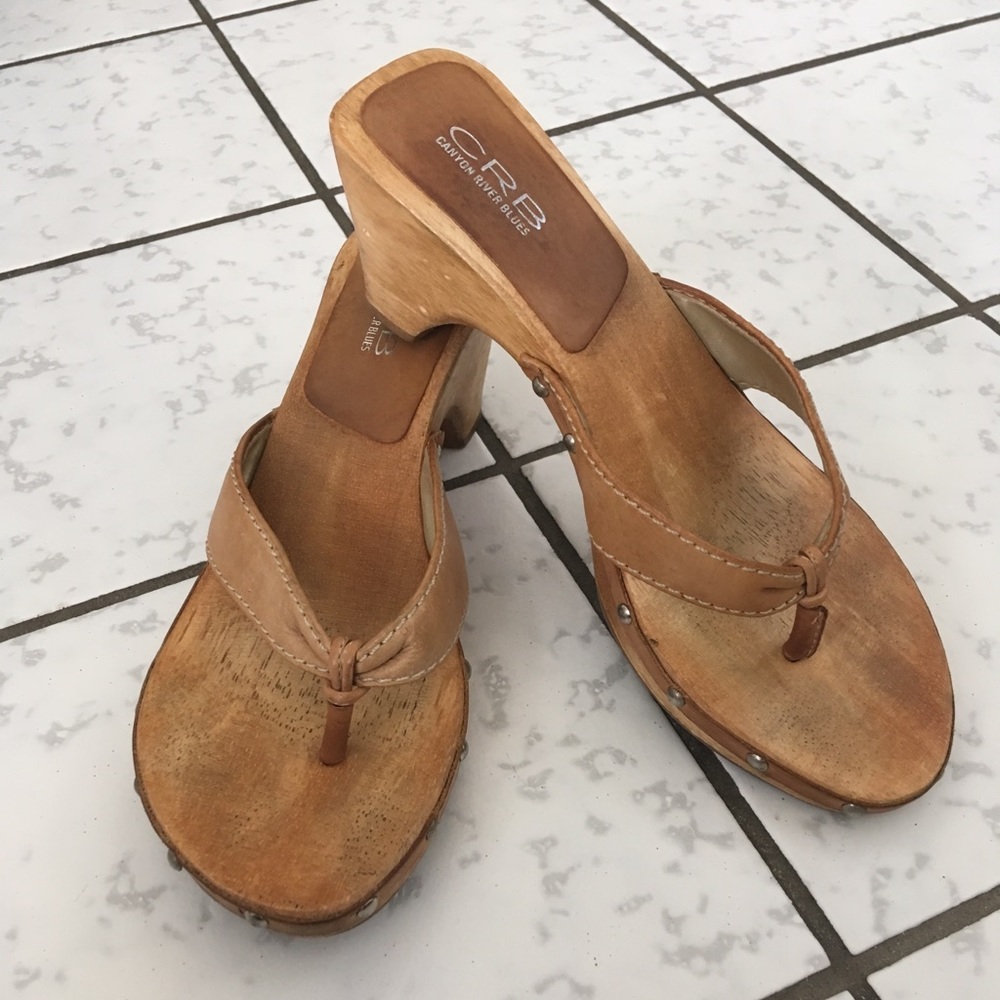 Canyon River Blues Wooden Sandals